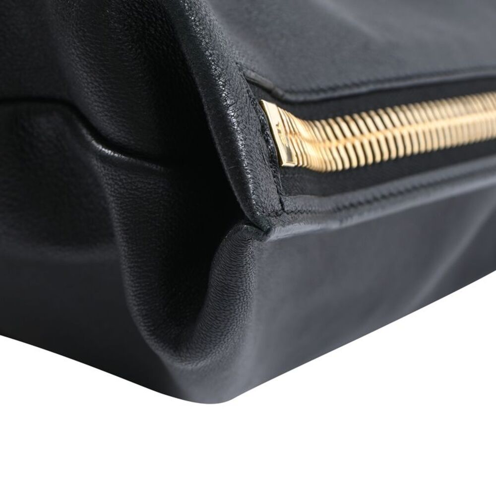 Tom Ford Large Alix Fold Over Tote Bag in Black Leather - Picture 3 of 12